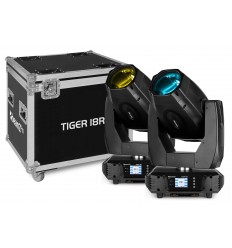 Beamz Set 2 x Moving Head TIGER 18R BSW 380W CMY BeamZ