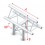 Milos Pro-30 Triangle G Truss - T-Cross vertical, 3-way, apex up - 710 mm