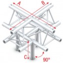 Milos Pro-30 Triangle G Truss - Cross + down, 5-way, apex up -710 mm
