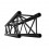 Milos Pro-30 Square G Truss - Straight - Heavy Duty - 1000 mm - Negru