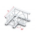 Milos Pro-30 Square G Truss - Corner - 90° - Silver