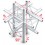 Milos Deco-22 Triangle truss - Cross up/down 6-way 90°