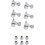 Fender Locking Tuners Strat/Tele Brushed Chrome