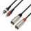 Adam Hall 3 Star 2 x RCA - 2 x XLR 3 m
