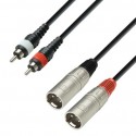 Adam Hall 3 Star 2 x RCA - 2 x XLR 3 m