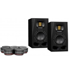 2 x Adam Audio A4V + IsoAcoustics ISO Puck mini