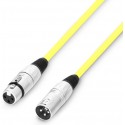 Adam Hall 3Star XLRf - XLRm 0.5m  Yellow