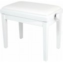 Grand White piano bench