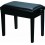 Grand Black piano bench