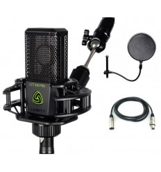 Pachet microfon Audio Technica AT2020 + Pop filter + Cablu XLR